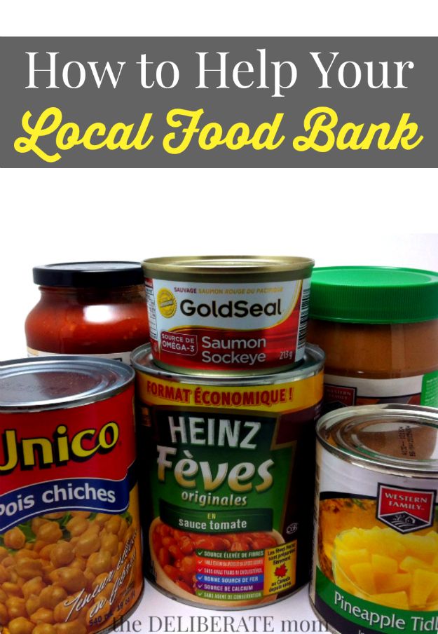 How To Help Your Local Food Bank The Deliberate Mom